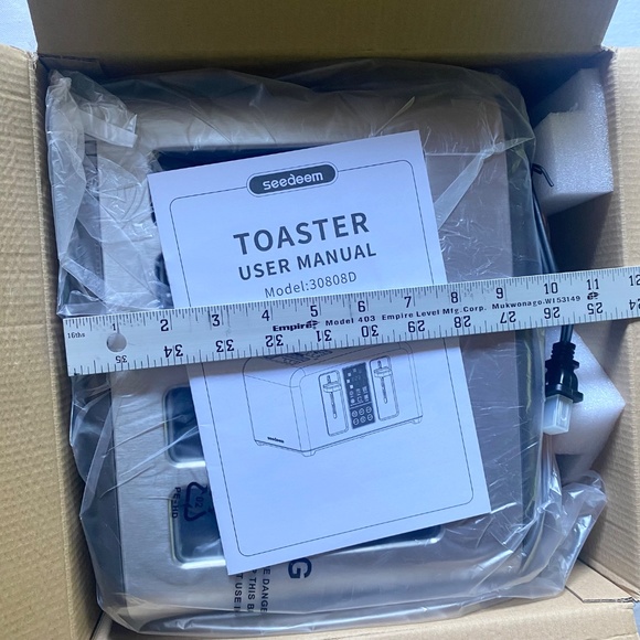 Seedeem Digital 4-Slice Toaster – Stainless Steel (Model SD30808D-DS) Brand new - Picture 8 of 8